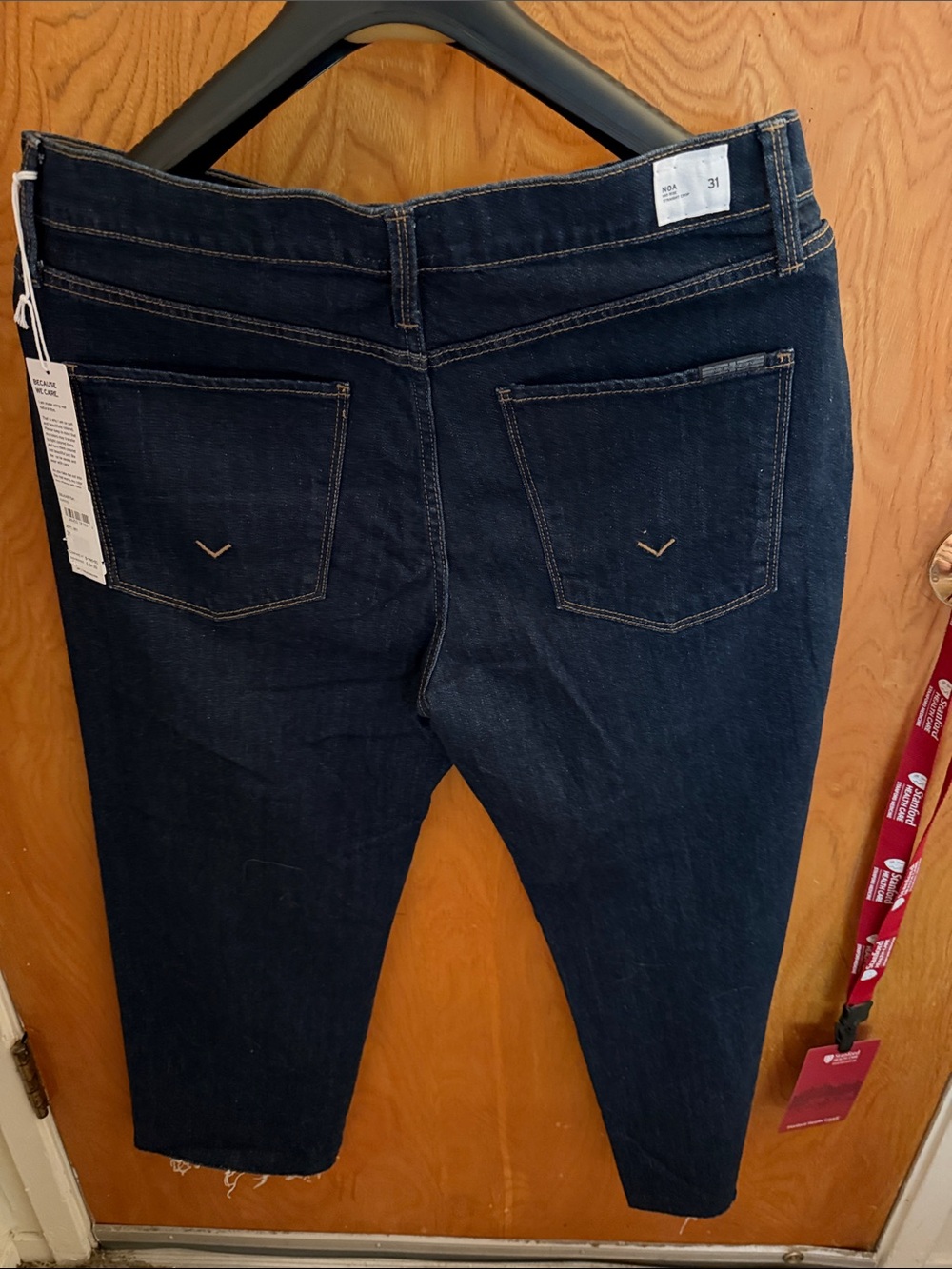 Hudson Jeans Dark Indigo Cropped Ankle Jeans